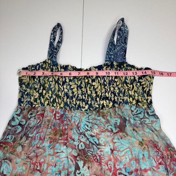 Frivolous by La Blend Boho Maxi Dress Medium Handmade 100% Cotton - Picture 3 of 8